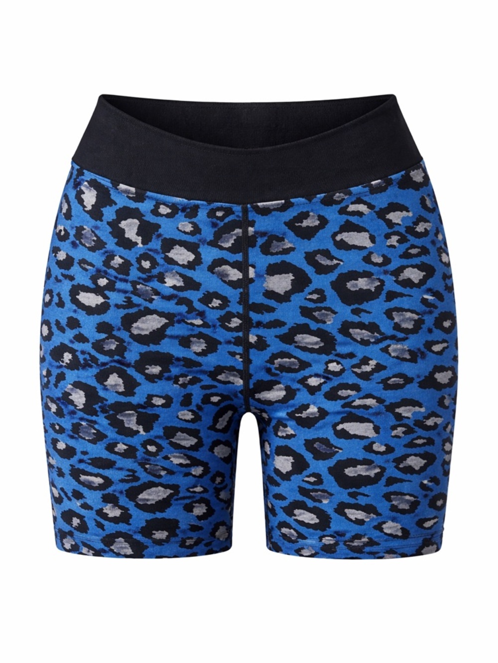 FP Movement blue leopard print bike shorts, medium